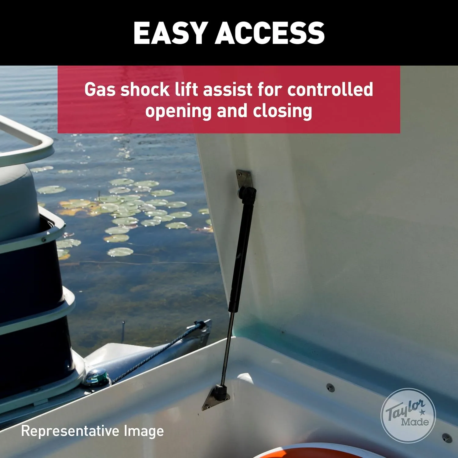 TAYLOR MADE PRODUCTS Stow 'N Go Fiberglass Fisherman's Dock Box