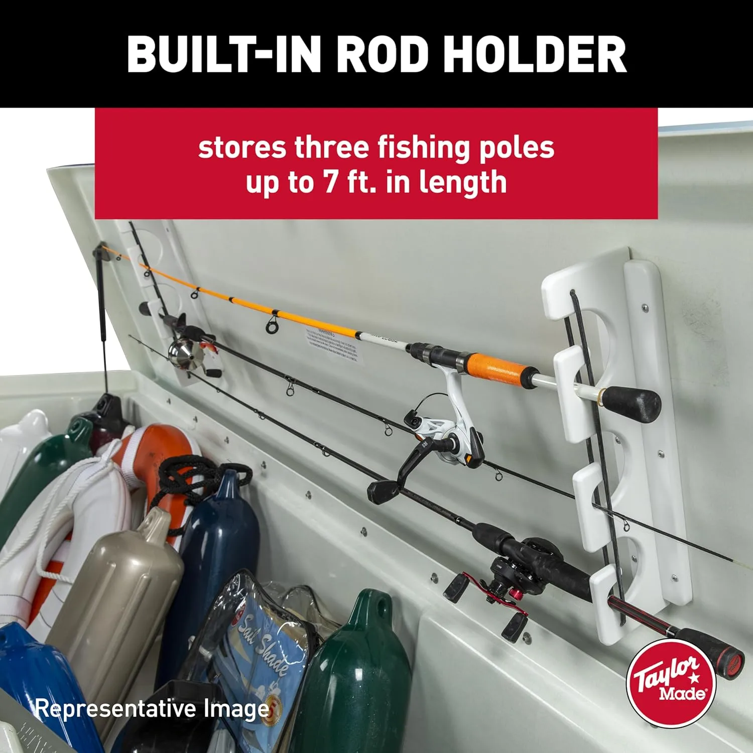 TAYLOR MADE PRODUCTS Stow 'N Go Fiberglass Fisherman's Dock Box