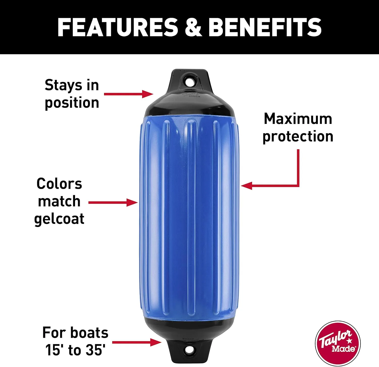Taylor Made Super Gard Inflatable Vinyl Boat Fender
