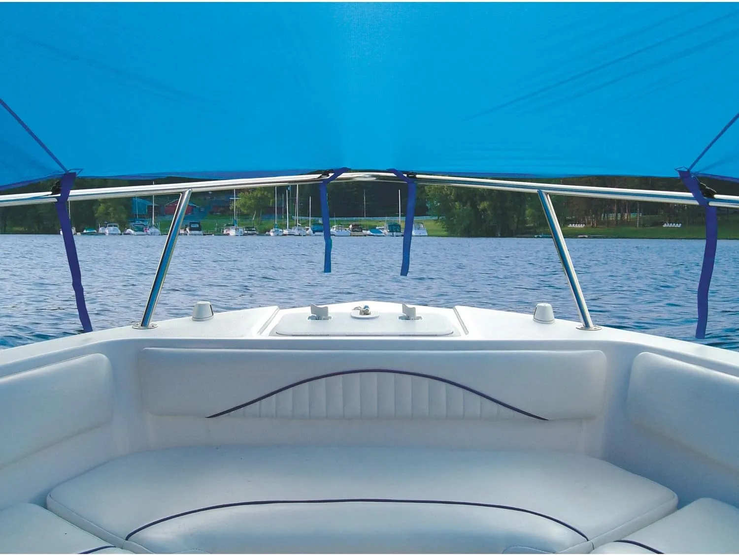 TAYLOR MADE PRODUCTS T-Top Bow Shade, Pacific Blue (7'L x 102" W)