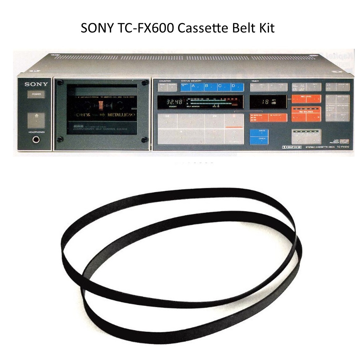 SONY TC-FX600 Cassette Belt Kit SONY TC-FX600 Cassette Belt Kit