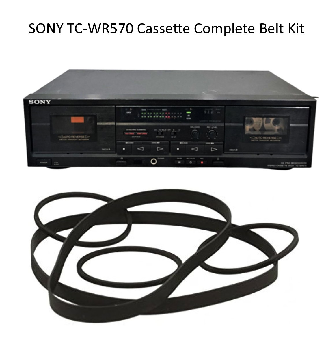 SONY TC-WR570 Cassette Belt Kit SONY TC-WR570 Cassette Belt Kit