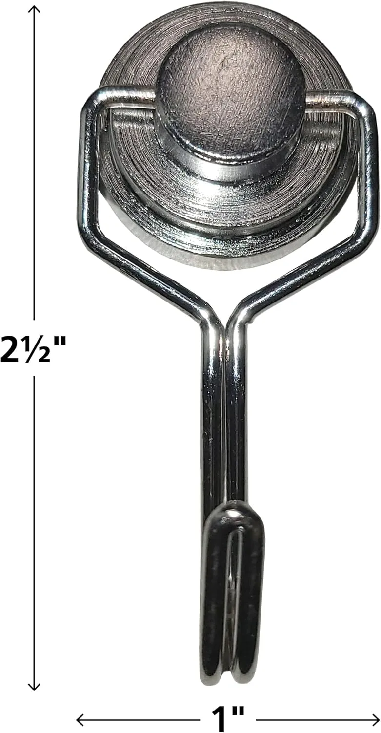 Teacher Created Resources Magnetic Hooks, 2.5" , Silver, Pack of 2 (TCR20787)