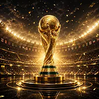 World Cup Sports Football Trophy Resin 13cm