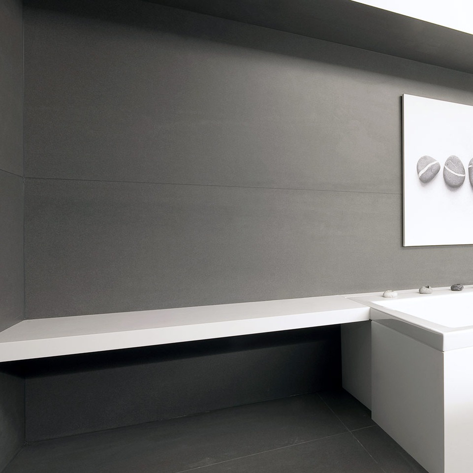 Placare tip Kerlite slim, TECHLAM BASIC ANTRACITA 3000 x 1000 x 3 mm, porcelain by LEVANTINA