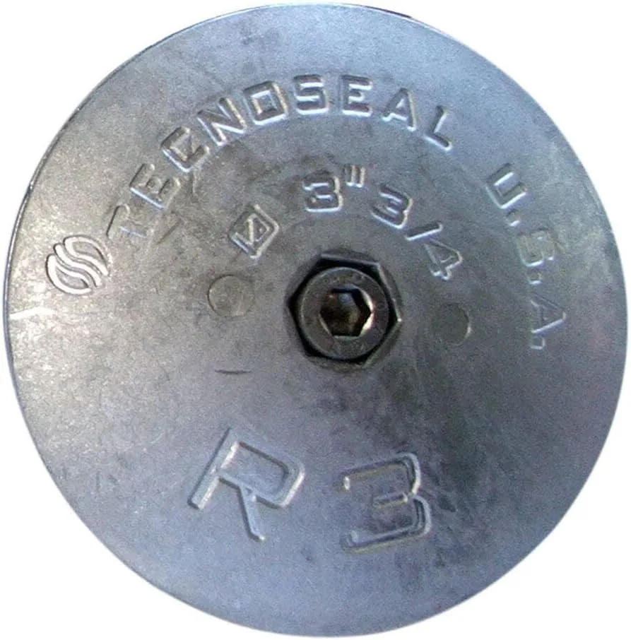 Tecnoseal R3AL Rudder Anode - Aluminum - 3-3/4" Diameter