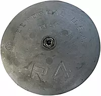 Tecnoseal R4 Rudder Anode - Zinc - 5" Diameter x 5/8" Thickness