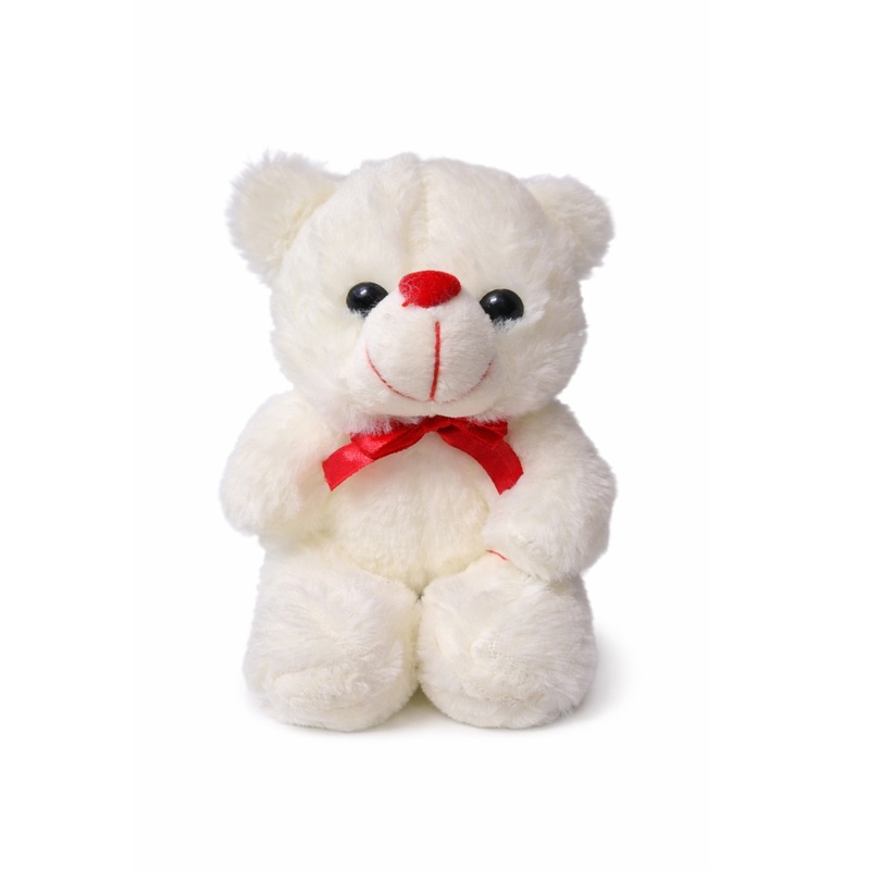 Ultra-Soft Teddy Bear Soft Toy – White 20 cm
