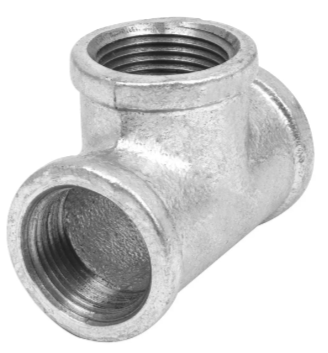 Tee sencilla, acero galvanizado, 2' - CG-706 / 48757
