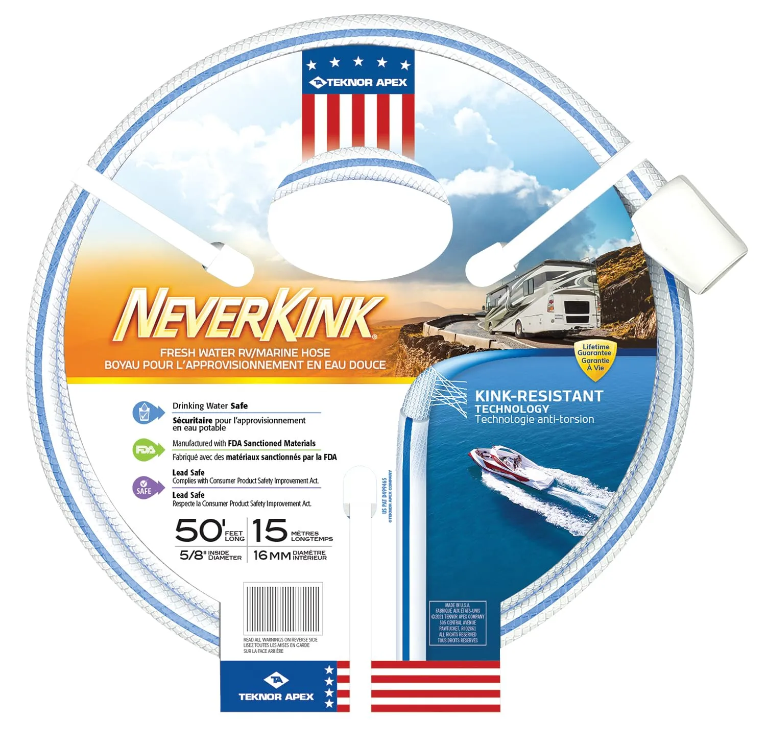 TEKNOR APEX NeverKink RV/Marine Hose