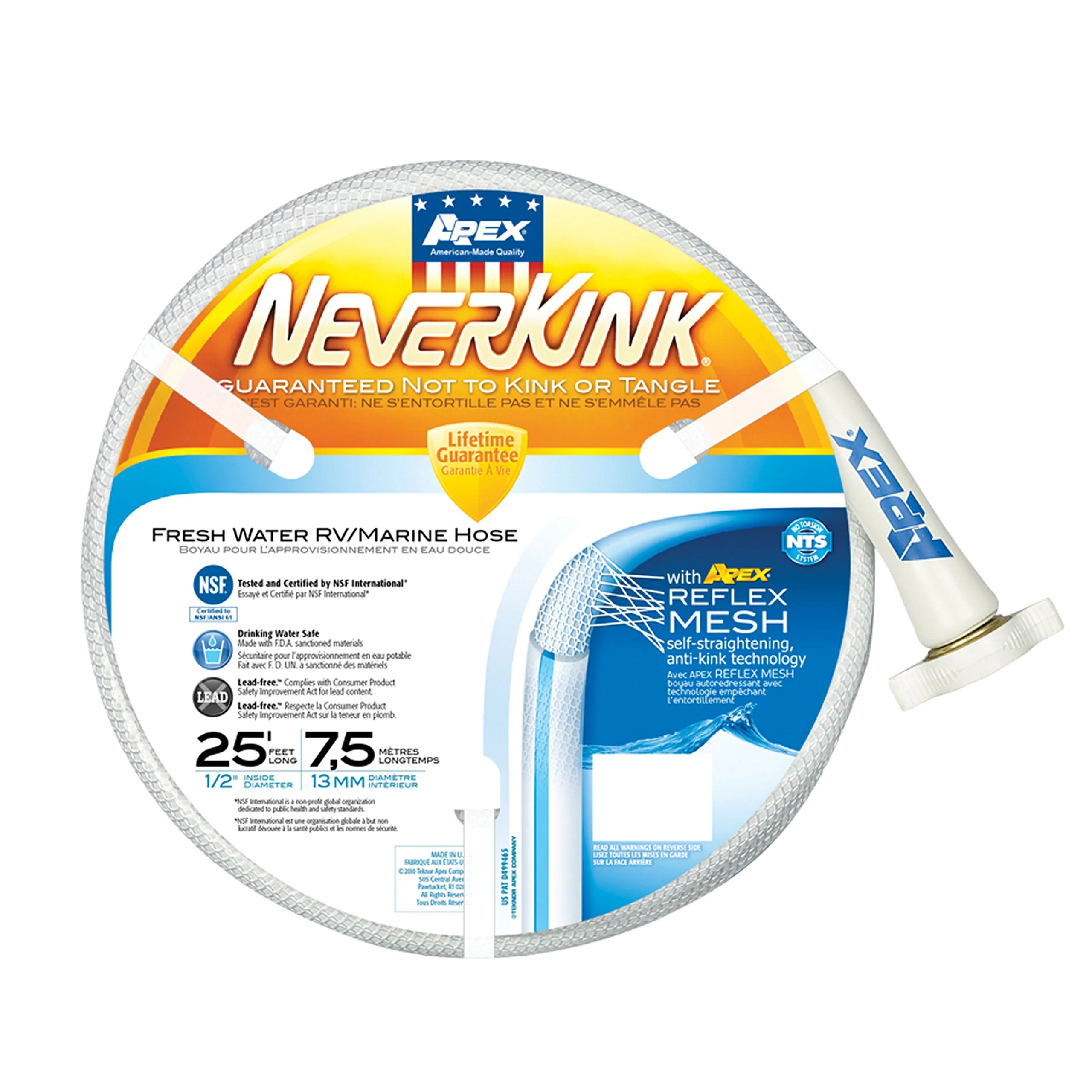 TEKNOR APEX NeverKink RV/Marine Hose