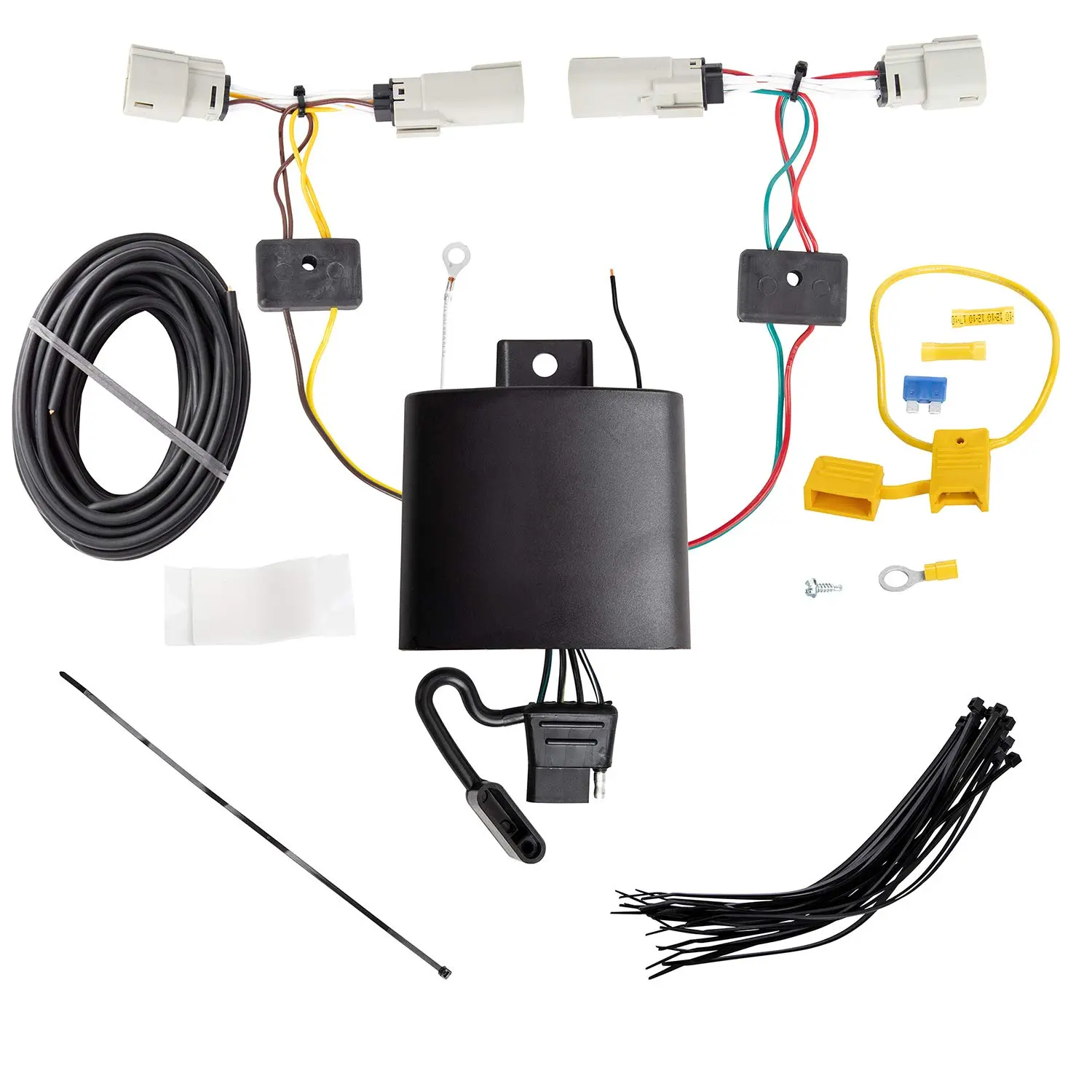 Tekonsha T-One® T-Connector Harness, 4-Way Flat, Compatible with Select Ford Edge