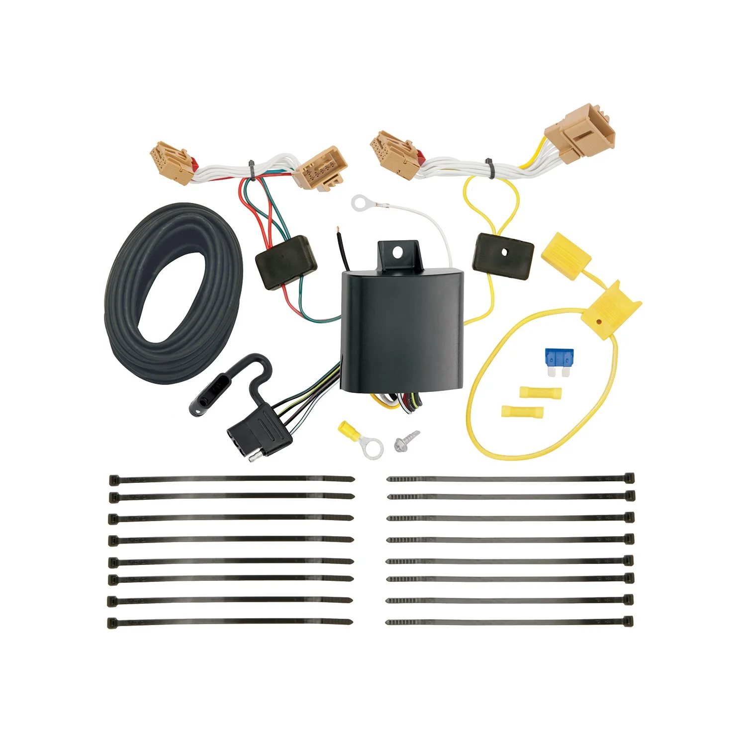 Tekonsha T-One® T-Connector Harness, 4-Way Flat, Compatible with Select Volkswagen Atlas