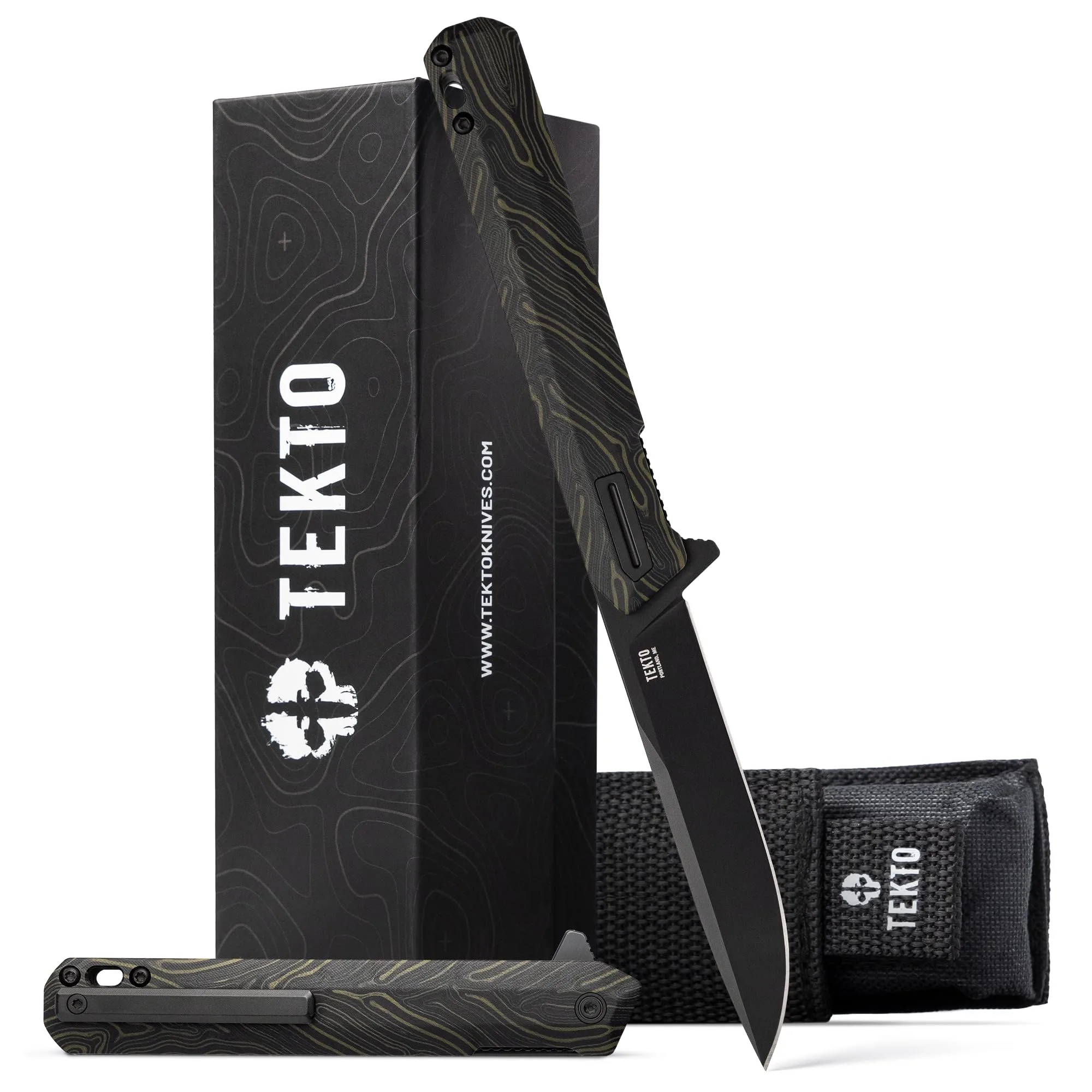 TEKTO F2 Bravo Folding Knife - D2 Steel, Ceramic Ball Bearings