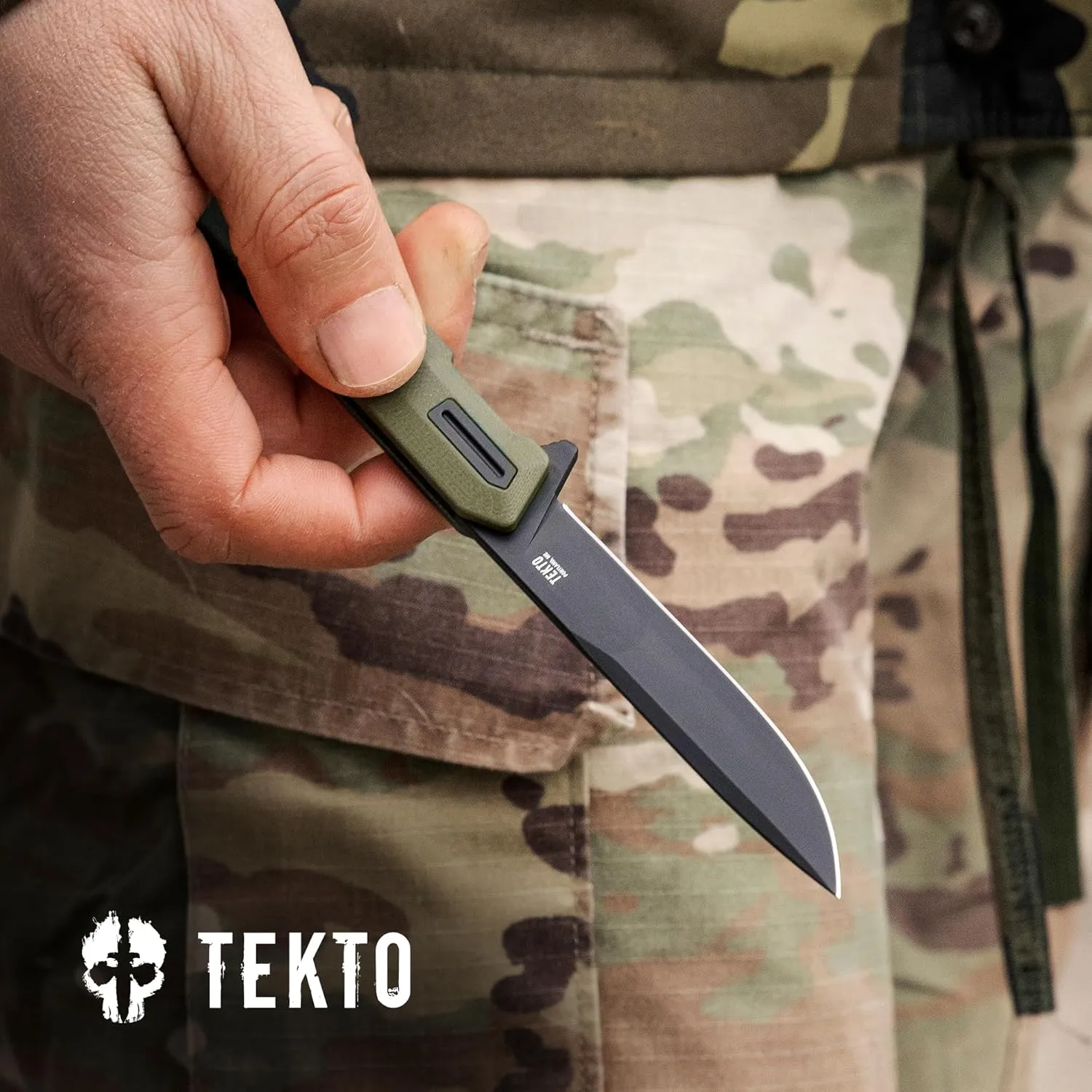TEKTO F2 Bravo Folding Knife - D2 Steel, Ceramic Ball Bearings