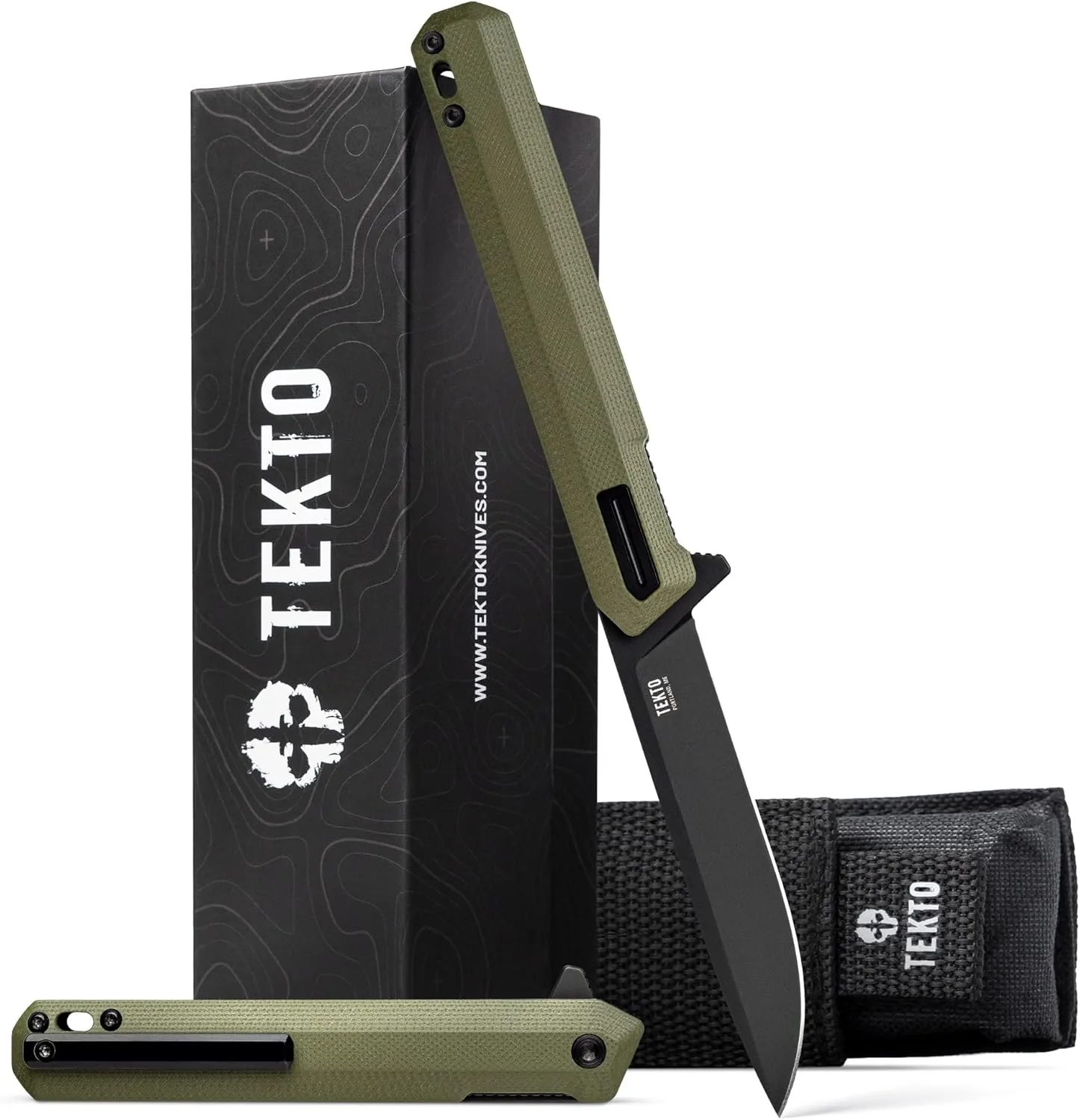 TEKTO F2 Bravo Folding Knife - D2 Steel, Ceramic Ball Bearings