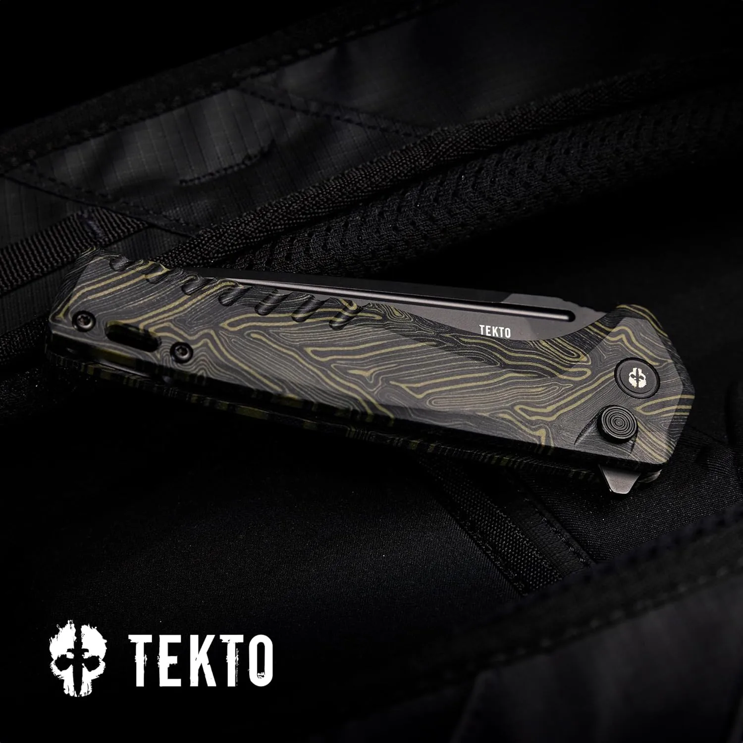 TEKTO F3 Charlie Button Lock Folding Knife