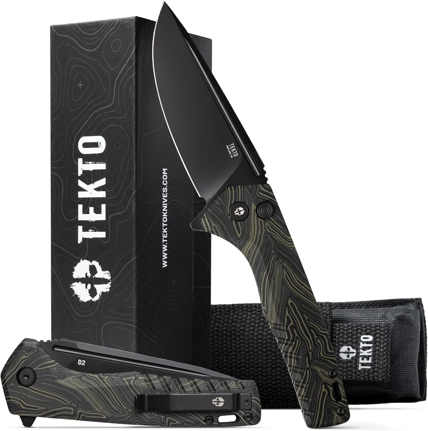 TEKTO F3 Charlie Button Lock Folding Knife