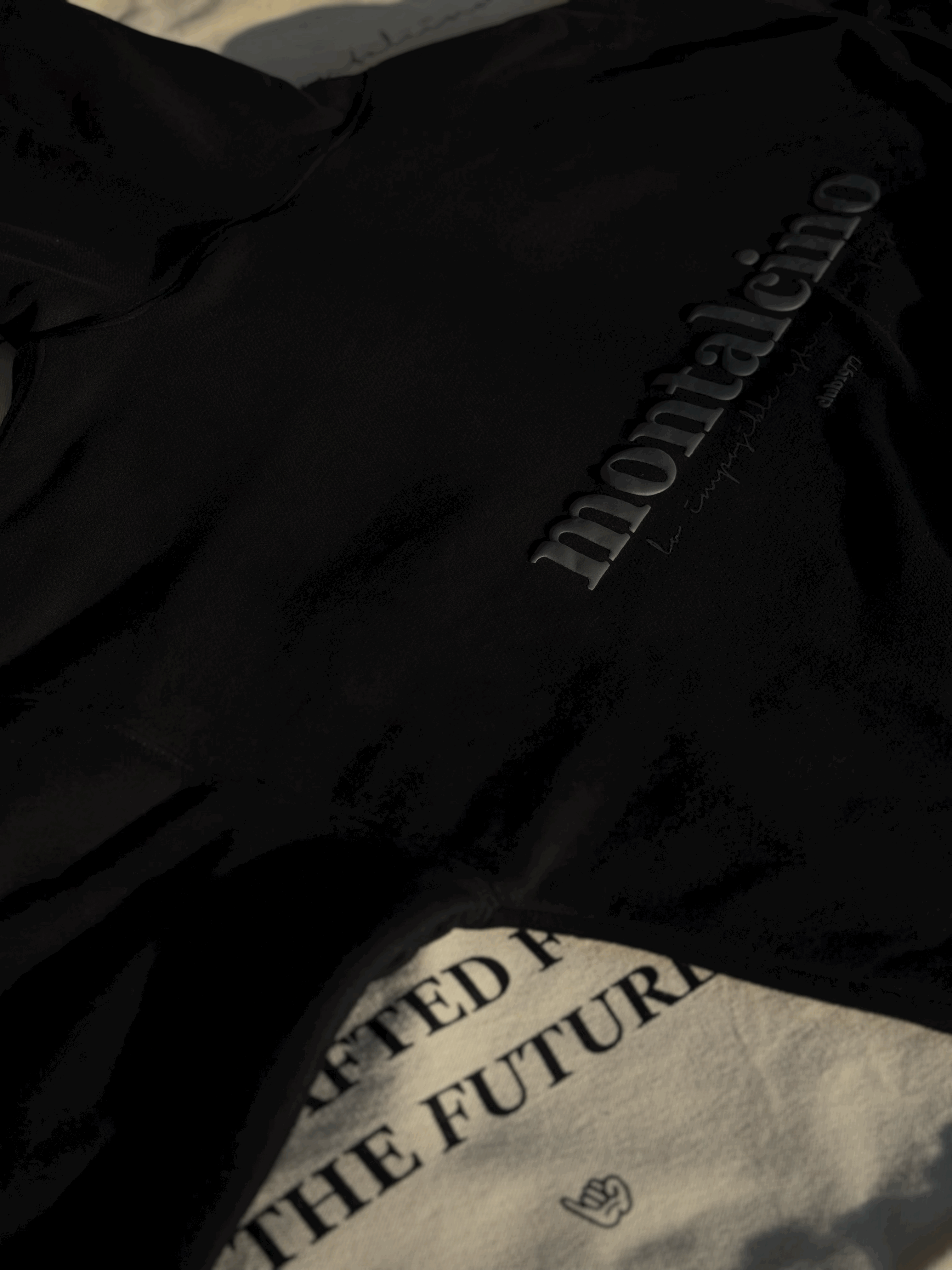 Hoodie Origins Black Drop Shoulder