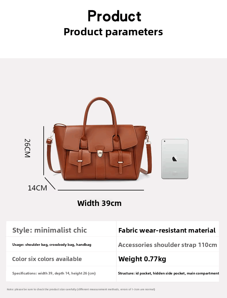 FASHION TOTE HANDBAG LEATHER