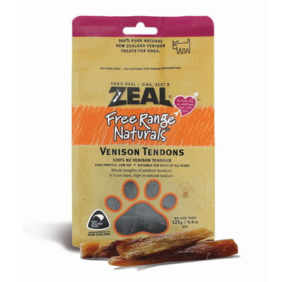 Zeal Venison Tendons (100g) Dog Treat Zeal Venison Tendons (100g) Dog Treat
