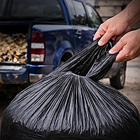 GUTSTER - HD Contractor Bags - 42G 3mil Black 50ct Flap Tie