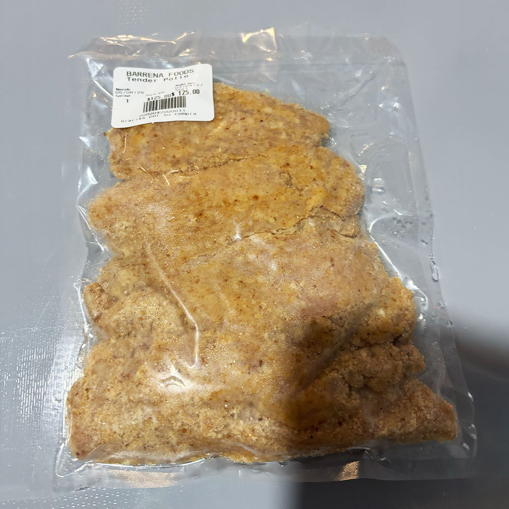 Tender de Pechuga de Pollo Empanizado 500 grs