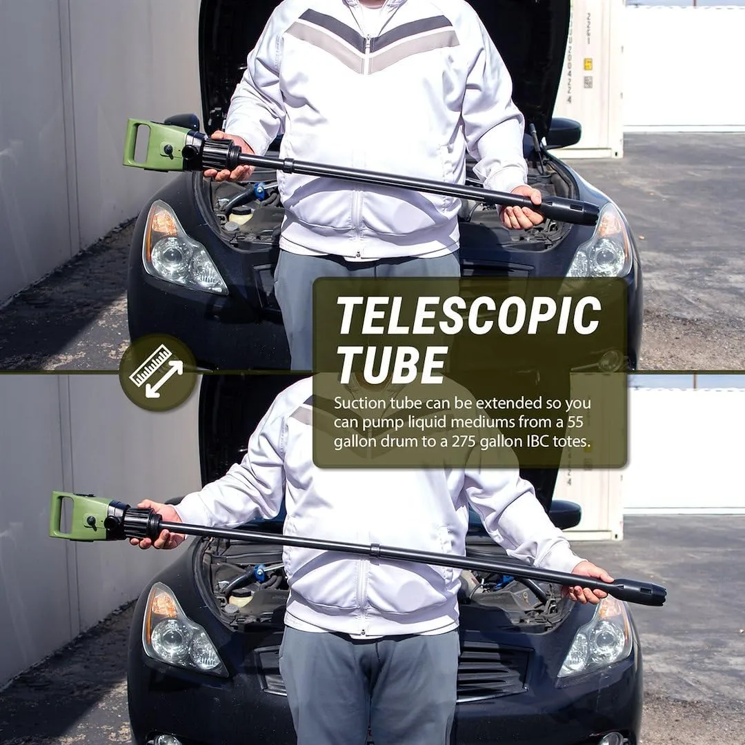 Tera Pump TREDRUM-T Electric Drum Pump Telescopic