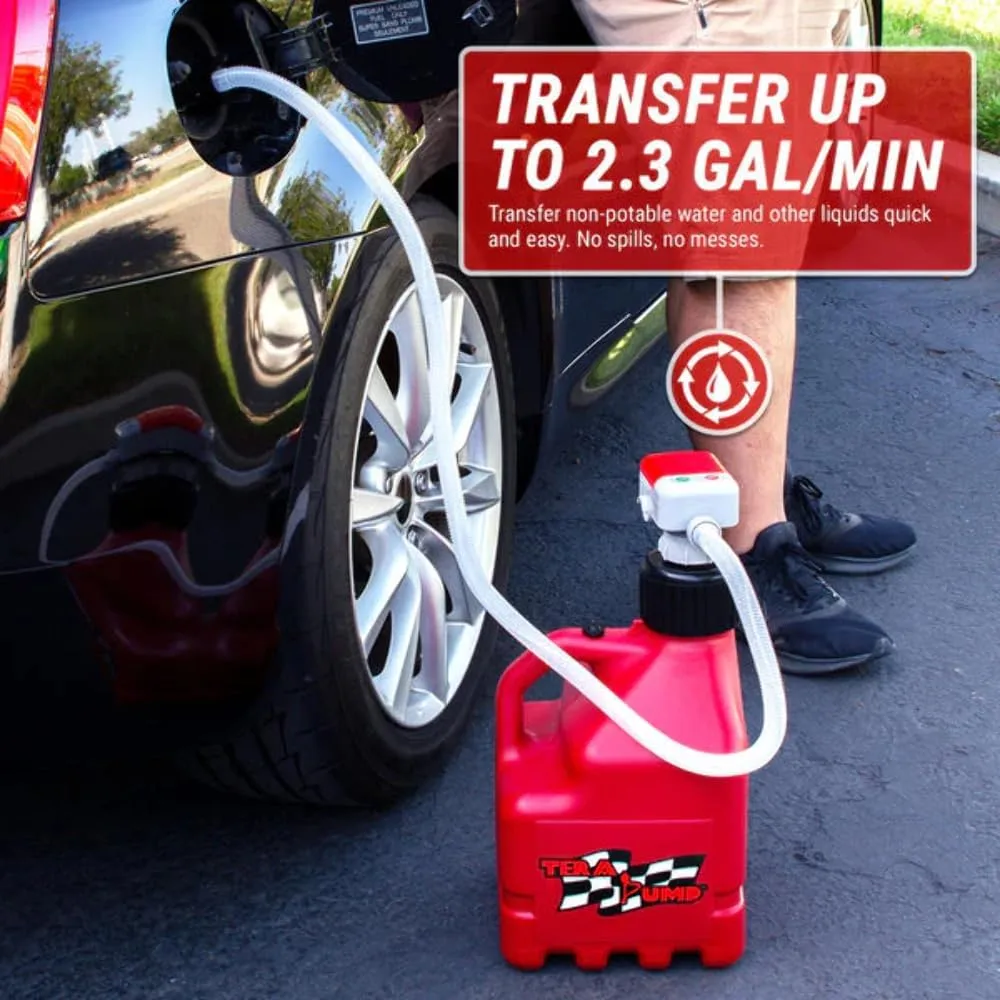 Terapump - TRJ3XLR - 3 Gallon Jug and Pump Combo Red/White