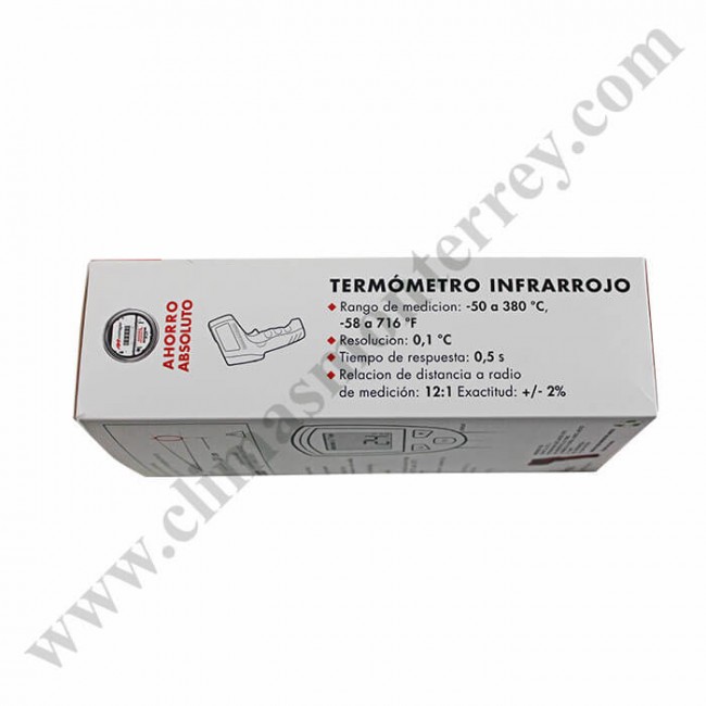 MTI380C - Termómetro Digital Infrarrojo -50° a 380° C distancia 30 c C/F - Mirage