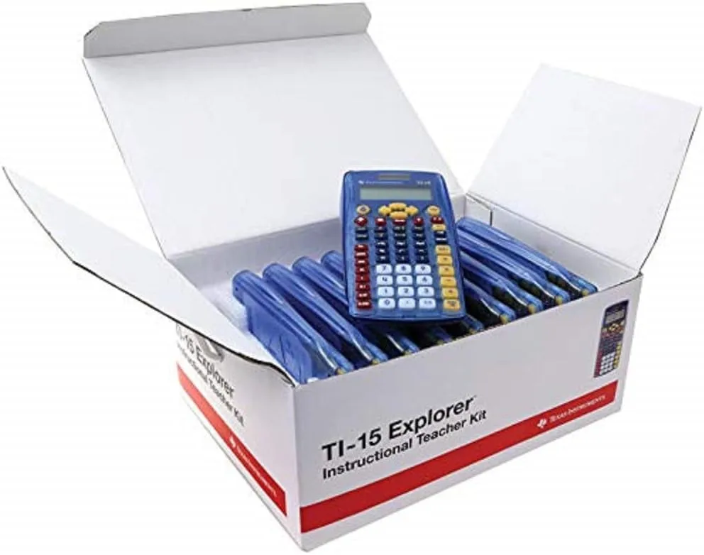 Texas Instruments TI15TK Financial Calculator Teacher Kit Large (10-Pack)