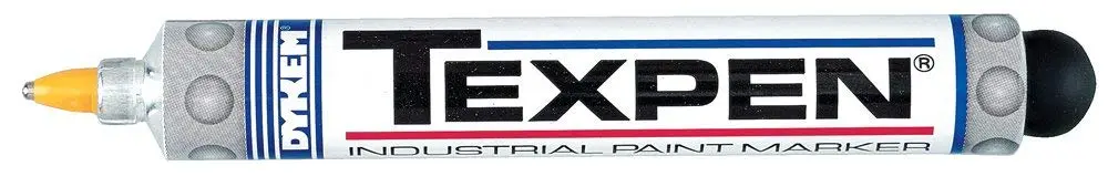 TEXPEN 253-16084-C White Broad Tip Paint Marker - Pack of 12