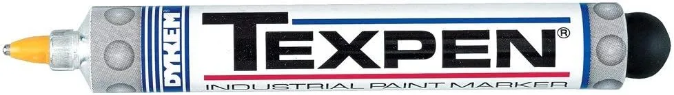 TEXPEN 253-16084-C White Broad Tip Paint Marker - Pack of 12