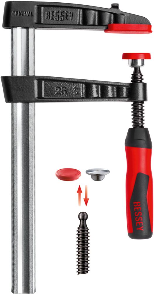 Bessey Malleable cast iron screw clamp TG-2K 250/80