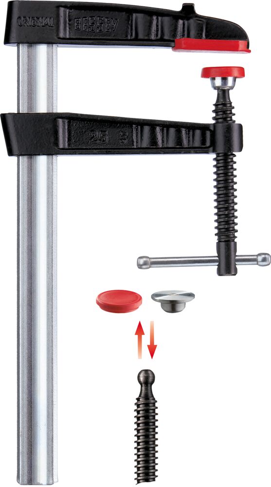 Bessey Malleable cast iron screw clamp TG-K 300/120