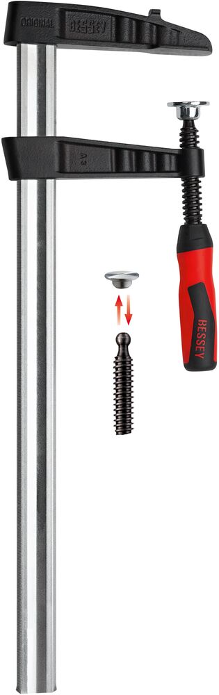 Bessey Heavy duty malleable cast iron screw clamp TGK-2K 500/120