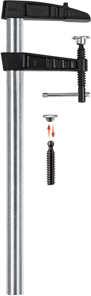 Bessey Heavy duty malleable cast iron screw clamp TGK-K 3000/120