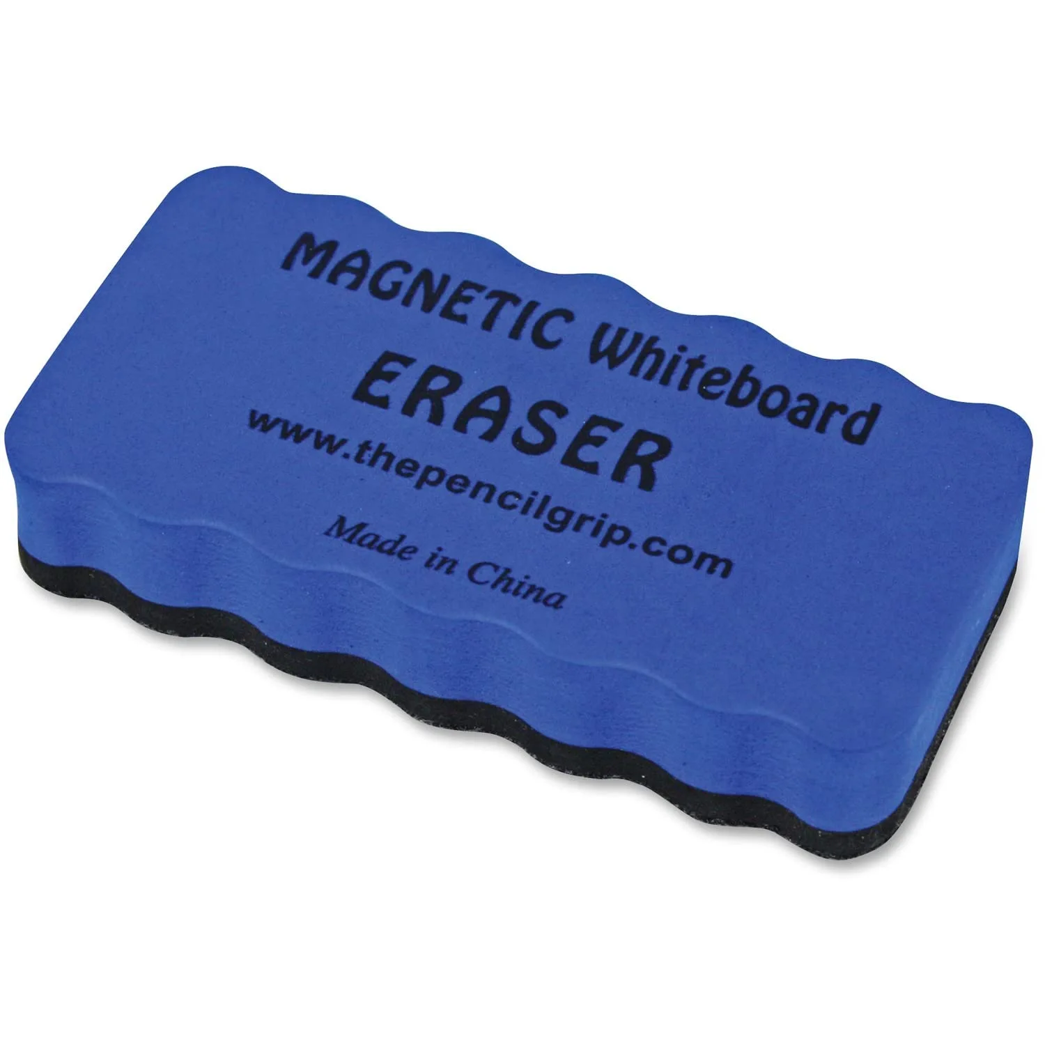 The Pencil Grip Magnetic Whiteboard Erasers, 2in x 4in, Blue/Black, Pack of 24