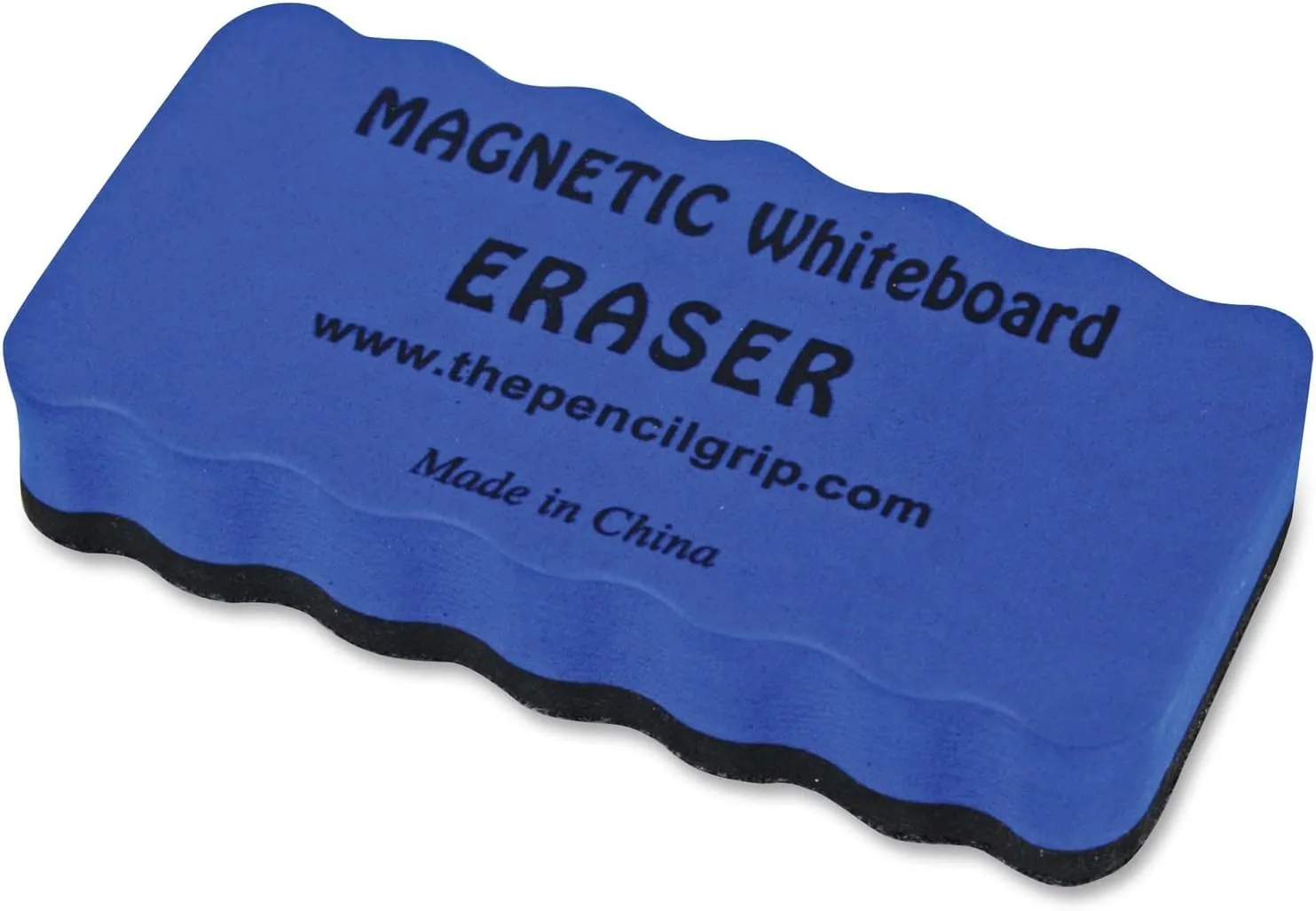 The Pencil Grip Magnetic Whiteboard Erasers, 2in x 4in, Blue/Black, Pack of 24