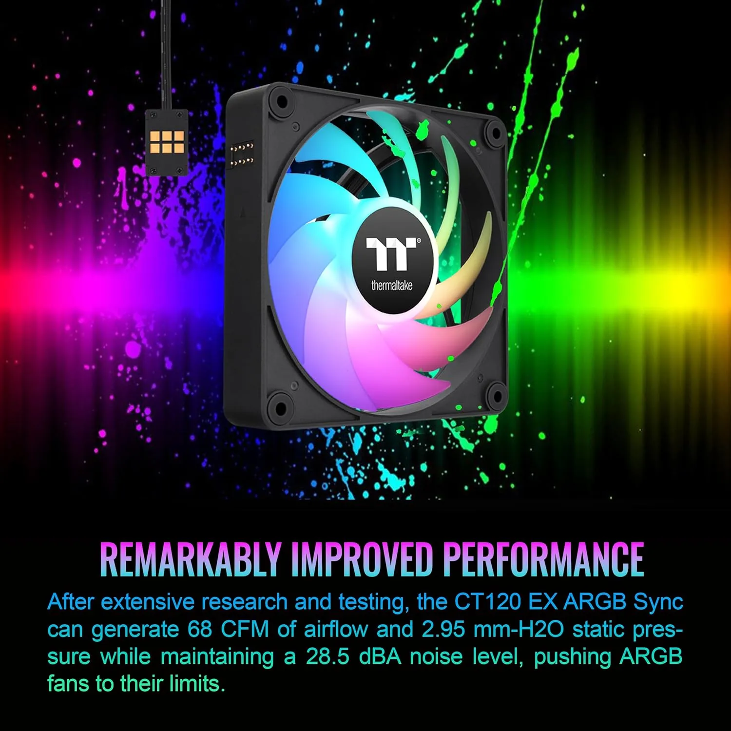 Thermaltake CT EX ARGB Sync PC Cooling Fans (3-Pack)