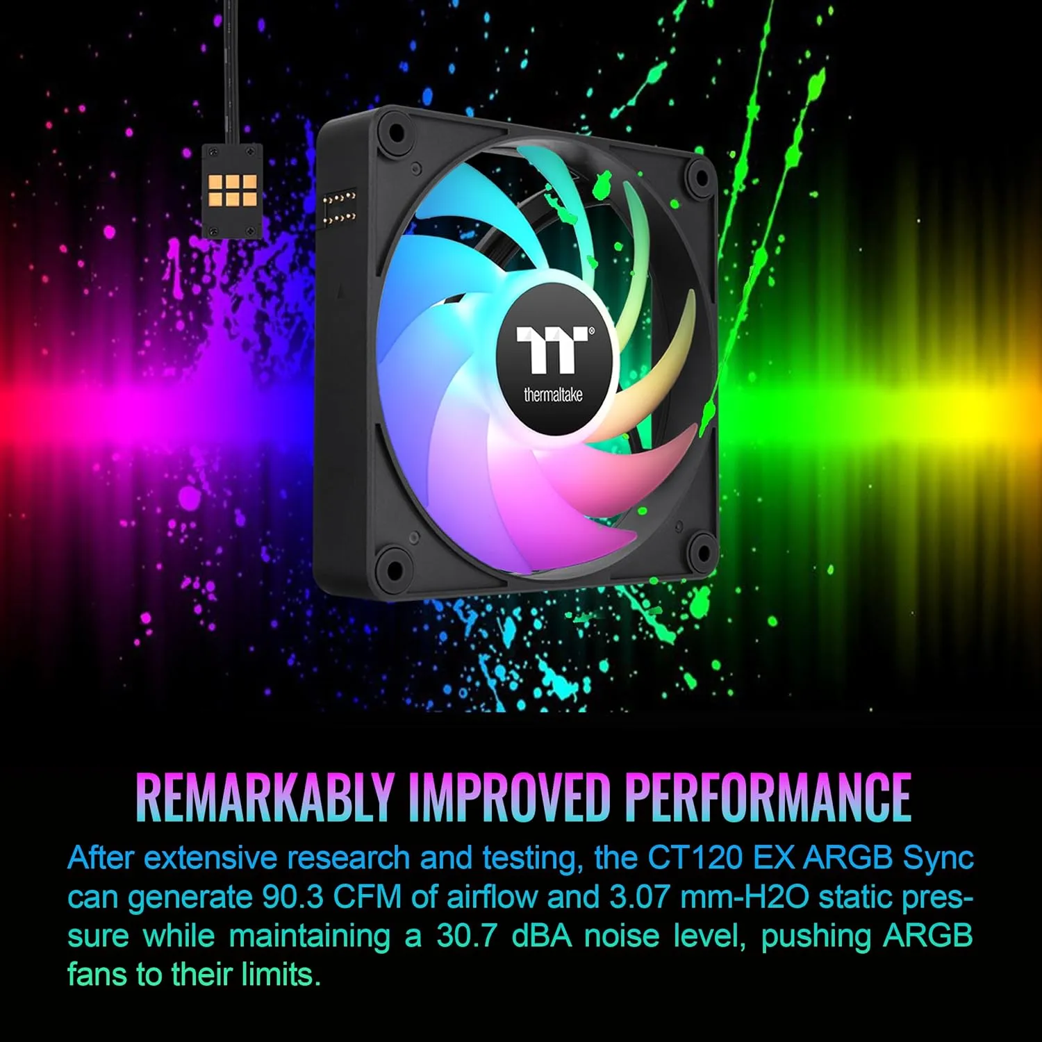 Thermaltake CT EX ARGB Sync PC Cooling Fans (3-Pack)