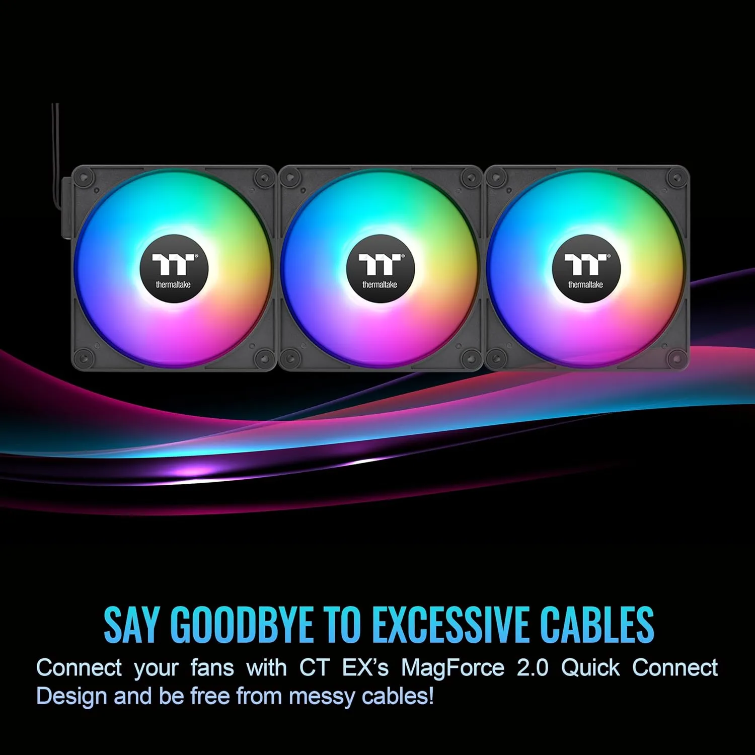 Thermaltake CT EX ARGB Sync PC Cooling Fans (3-Pack)