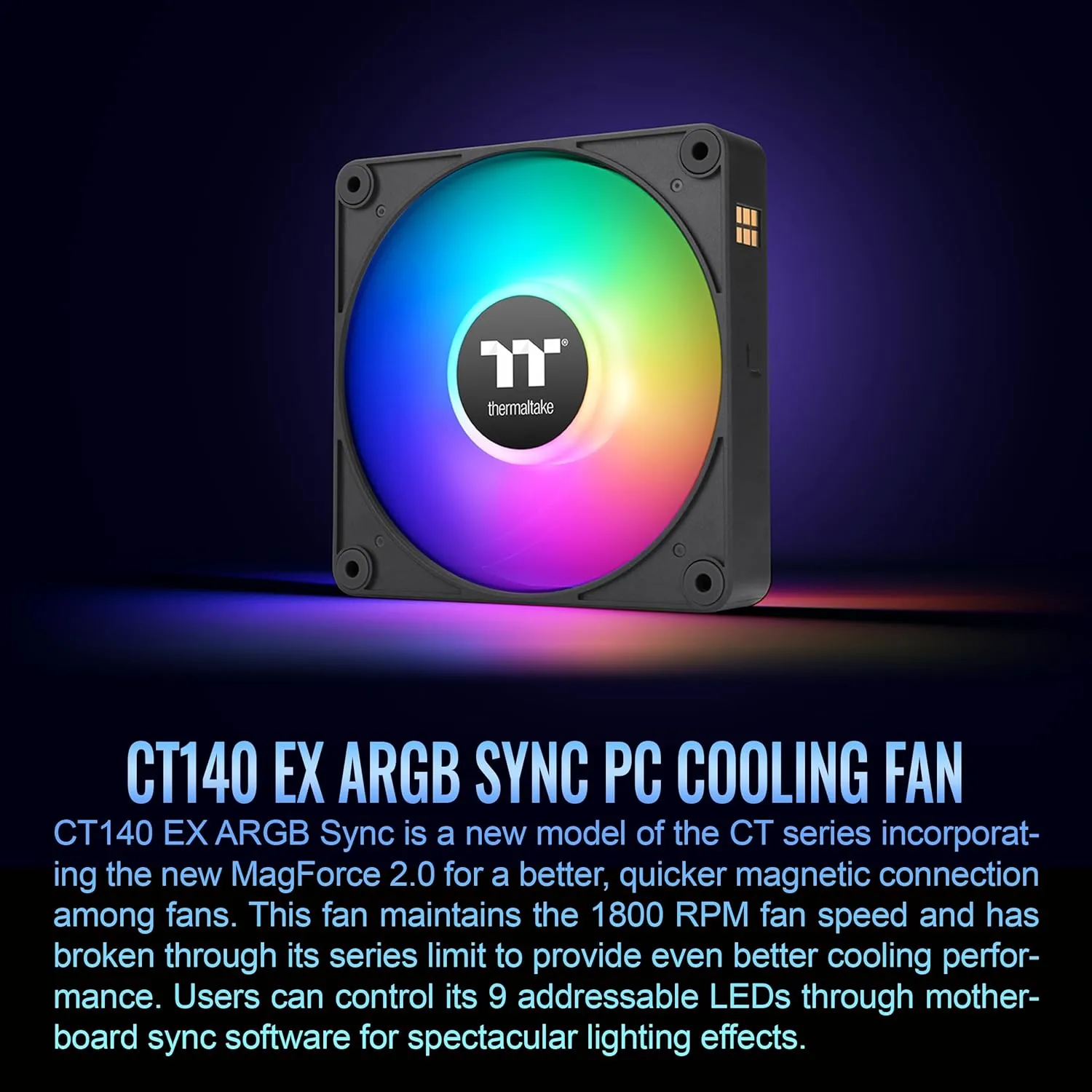 Thermaltake CT EX ARGB Sync PC Cooling Fans (3-Pack)