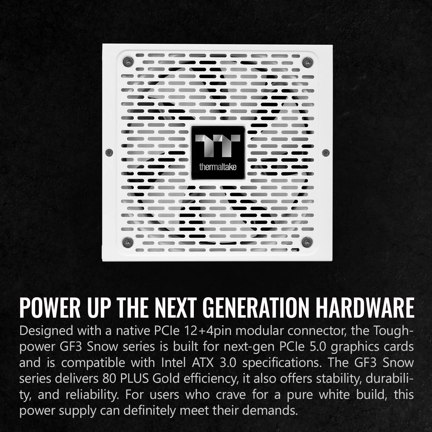 Thermaltake Toughpower GF3 Snow Edition 1200W 80+ Gold Full Modular ATX 3.0 Power Supply