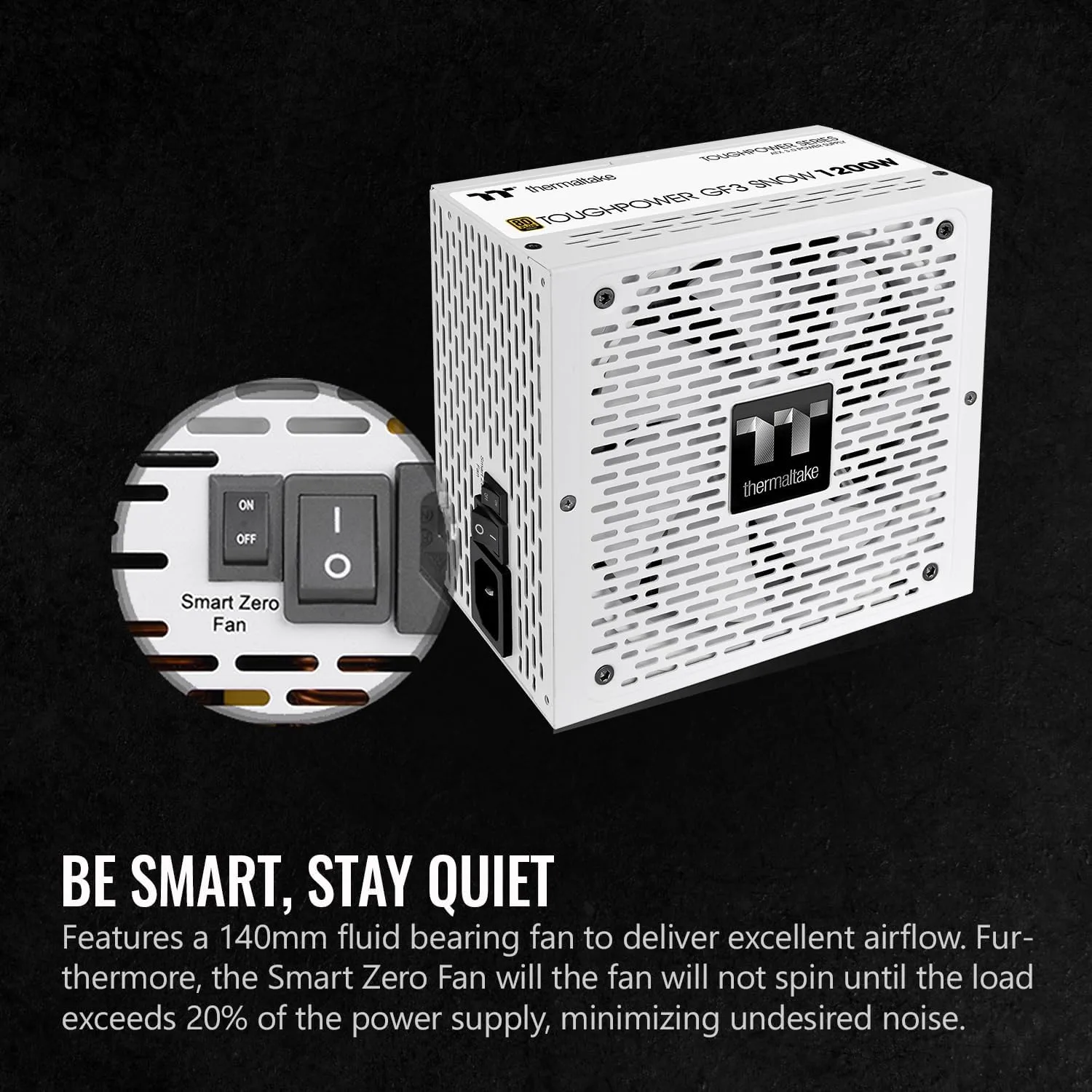 Thermaltake Toughpower GF3 Snow Edition 1200W 80+ Gold Full Modular ATX 3.0 Power Supply