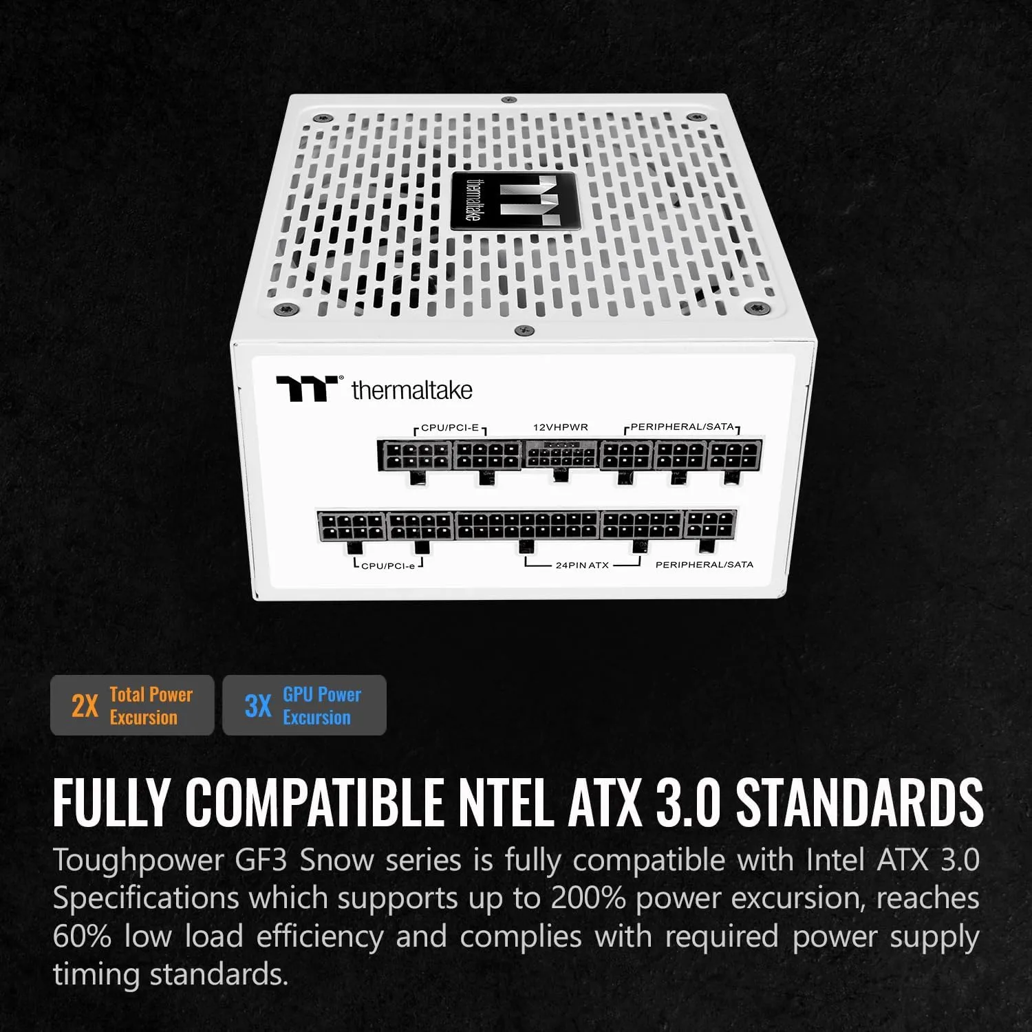 Thermaltake Toughpower GF3 Snow Edition 1200W 80+ Gold Full Modular ATX 3.0 Power Supply