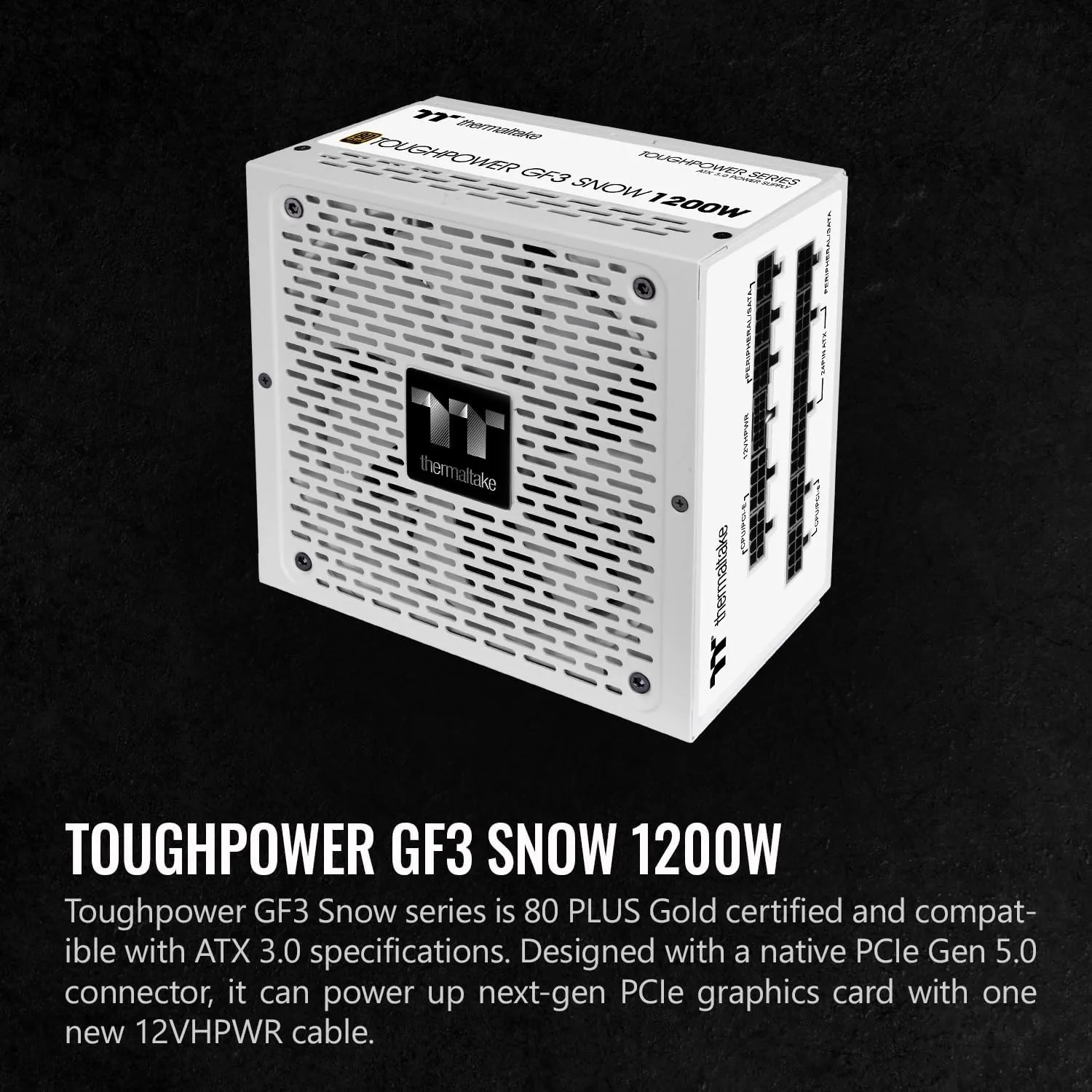Thermaltake Toughpower GF3 Snow Edition 1200W 80+ Gold Full Modular ATX 3.0 Power Supply