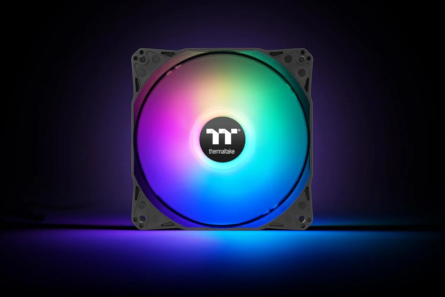 Thermaltake LE120 ARGB PWM Fan (3 Pack), PWM controlled 500~1500 rpm, 5V Motherboard Sync, 16.8 Million Colors 9 Addressable LEDs, Airflow 66.1 CFM, 120mm Hydraulic Bearing, Case Fan, CL-F204-PL12SW-A