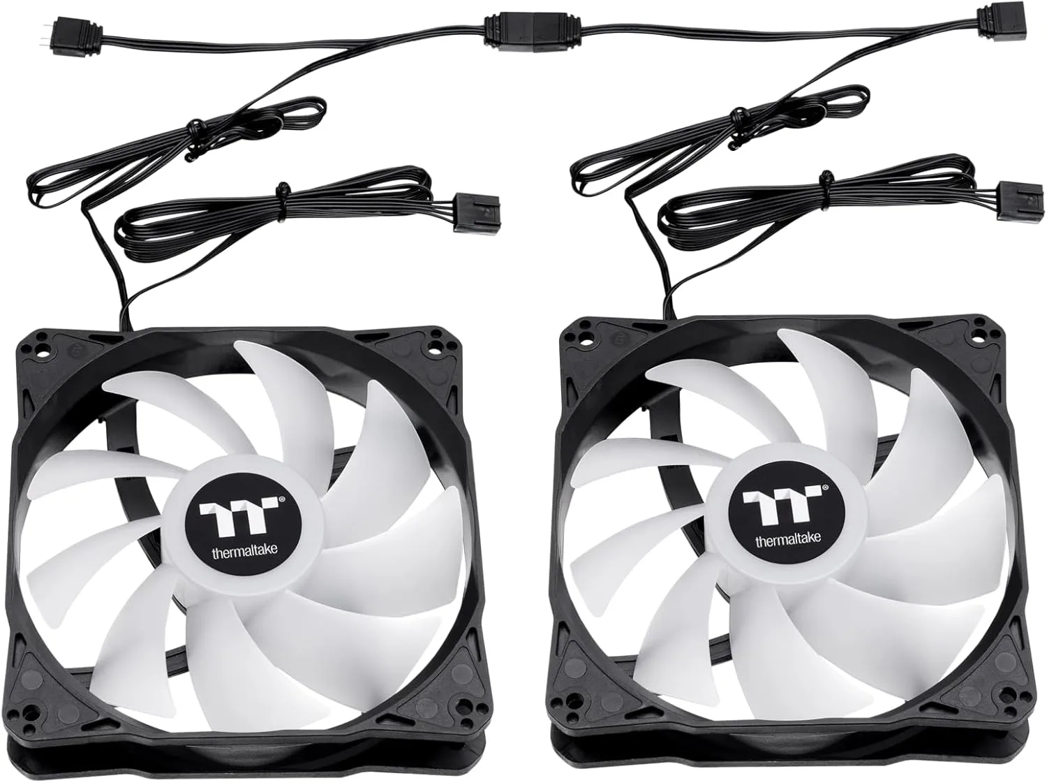 Thermaltake LE120 ARGB PWM Fan (3 Pack), PWM controlled 500~1500 rpm, 5V Motherboard Sync, 16.8 Million Colors 9 Addressable LEDs, Airflow 66.1 CFM, 120mm Hydraulic Bearing, Case Fan, CL-F204-PL12SW-A