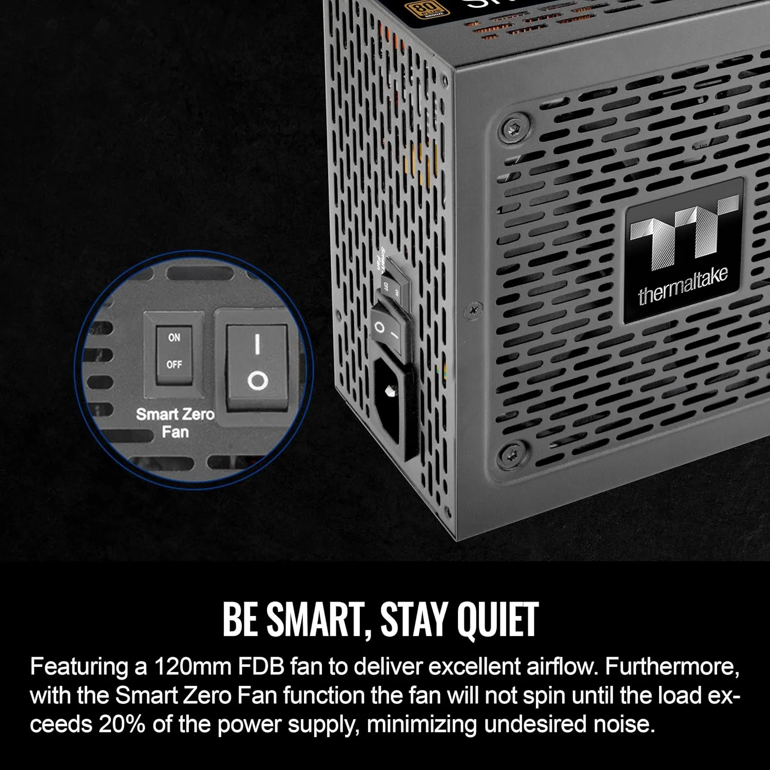 Thermaltake Smart BM3 80 PLUS Bronze Semi-Modular ATX 3.0 Power Supply